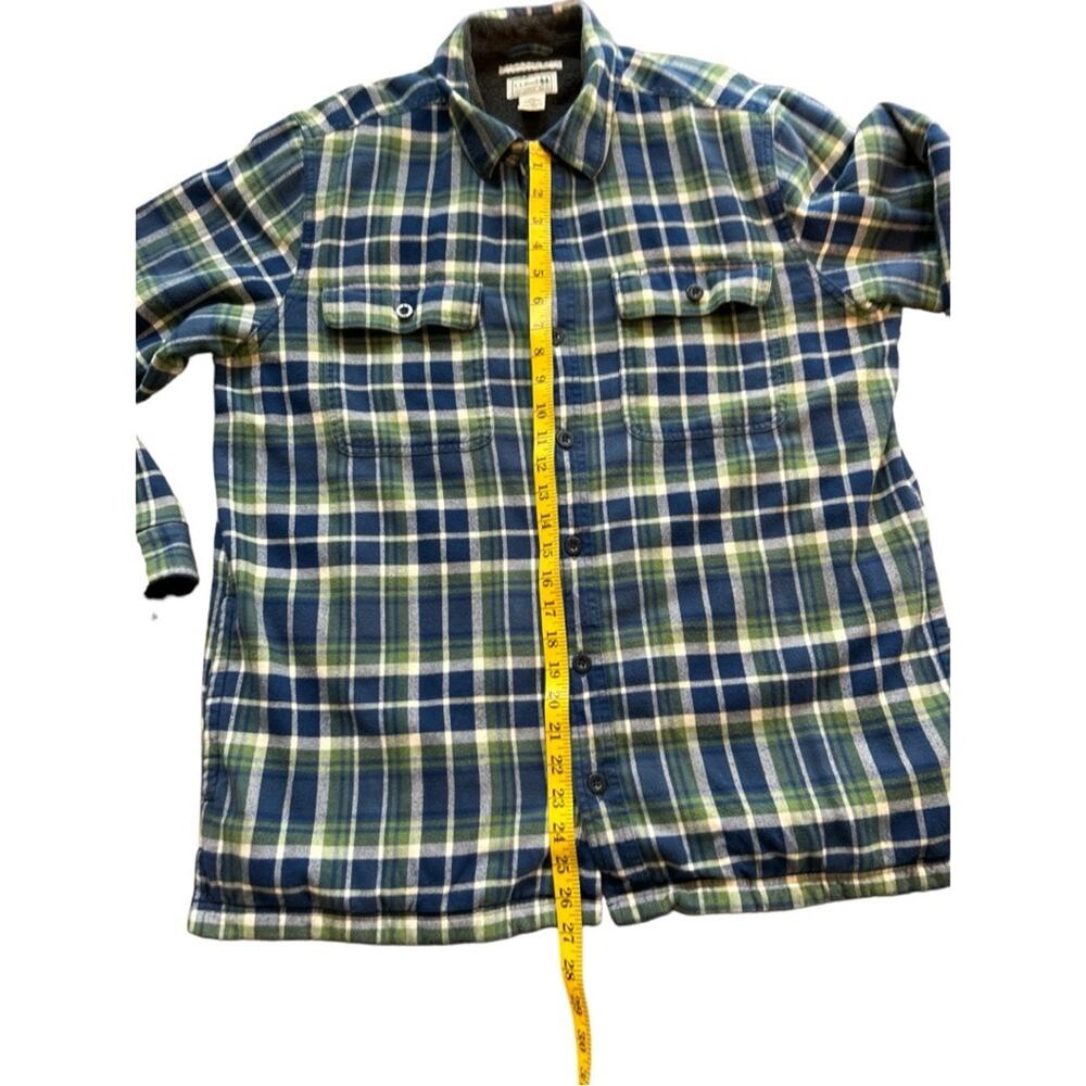 L.L. Bean Fleece Lined Flannel Jacket with Pockets- Size Large - Picture 5 of 16